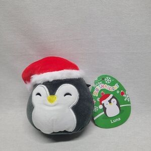 Squishmallows Luna the Penguin Christmas Mystery Squad Holiday Plush 4.5 Inch